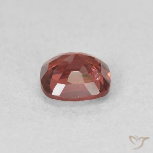 Spinello Rosso chiaro naturale da 0.54 ct, Cuscino, VS