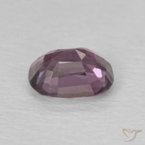 Spinello Prugna-Grigio naturale da 0.84 ct, Cuscino, VVS-VS