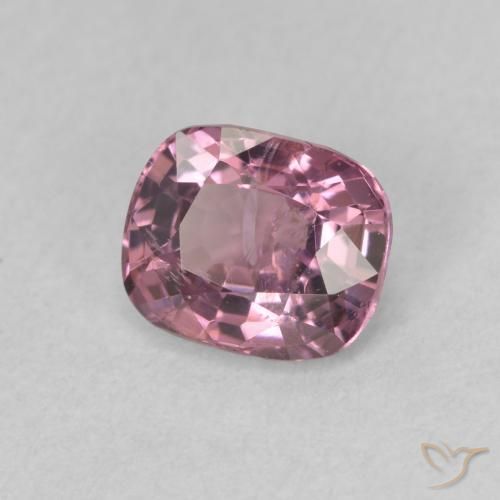 Spinello Rosa violetto naturale da 0.88 ct, Cuscino, VS
