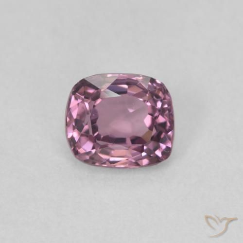 Spinello naturale porpora da 0,50 ct, taglio a cuscino, VVS