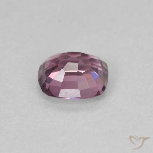 Spinello naturale porpora da 0,50 ct, taglio a cuscino, VVS