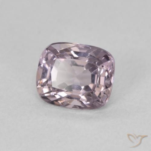 Spinello Viola Rosato Grigio naturale da 0.75 ct, Cuscino, VVS-VS