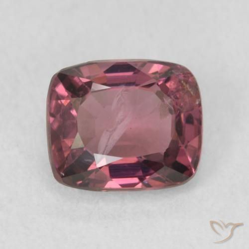 1.00ct Naturale Bacca Viola Spinello, Cuscino, VS