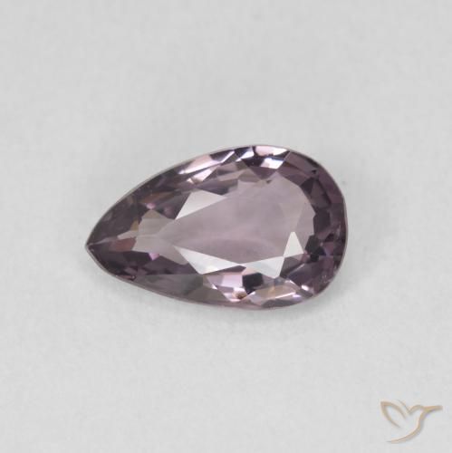 0.96ct Naturale Viola scuro Spinello, Forma a pera, VVS-VS