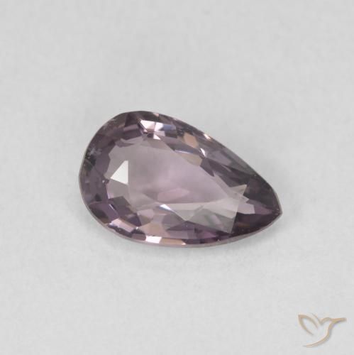 Spinello Viola scuro naturale da 0.96 ct, Forma a pera, VVS-VS