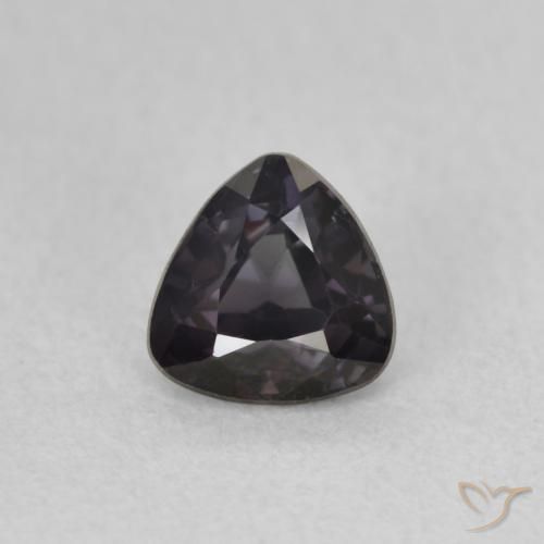 0.60ct Naturale Blackish Violet Spinello, Taglio trillion, VVS-VS