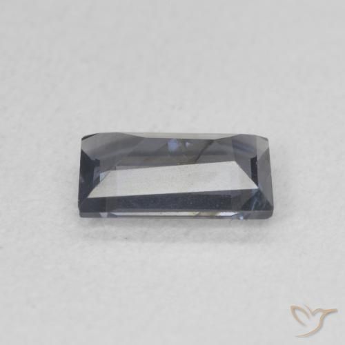 Spinello Viola grigiastro naturale da 1.05 ct, Taglio a baguette, VS
