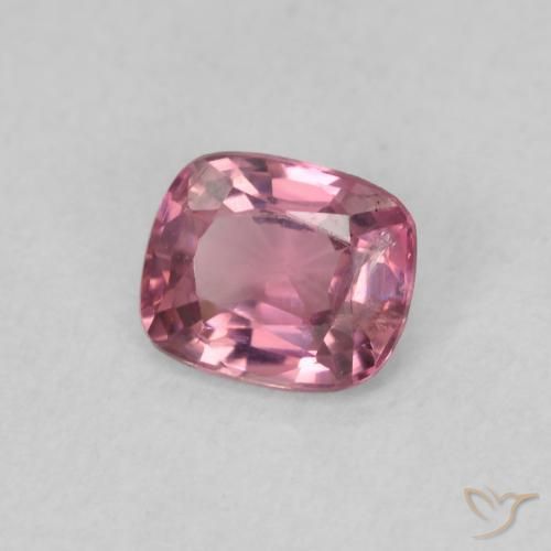 Spinello Rosa hot naturale da 0.50 ct, Cuscino, VS