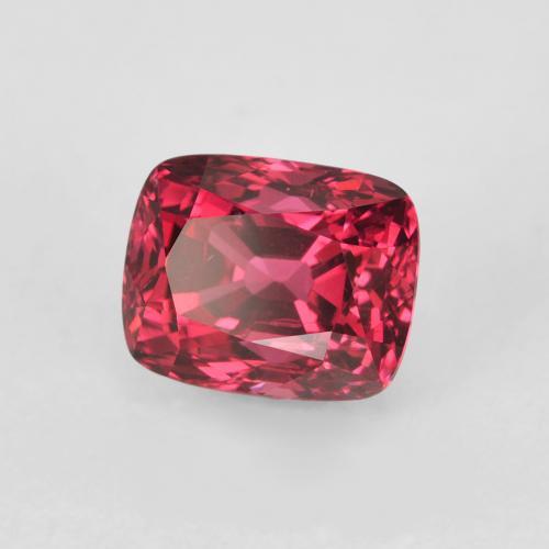 Spinello Rosso scuro naturale da 1.46 ct, Cuscino, VVS-VS
