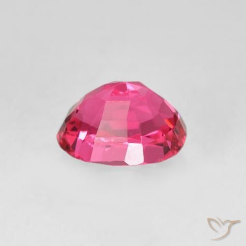 Spinello Rosa scuro naturale da 0.58 ct, Ovale, VS