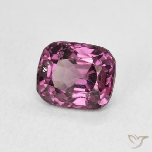 Spinello sangria viola naturale da 1.31 ct, Cuscino, VS