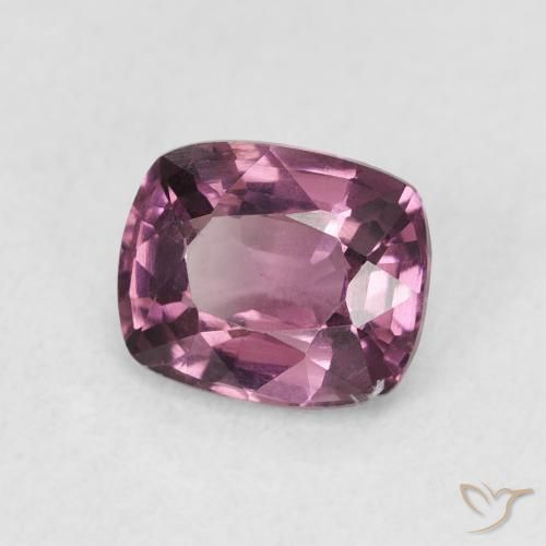 Spinello Viola scuro naturale da 1.24 ct, Cuscino, VS