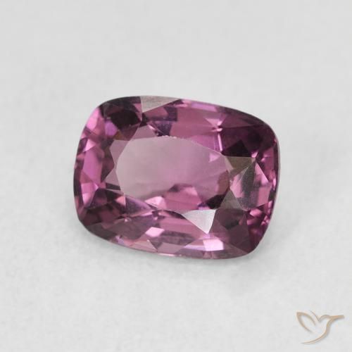 Spinello Viola scuro naturale da 1.19 ct, Cuscino, VS