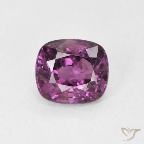 1.10ct Naturale Viola scuro Spinello, Cuscino, VS