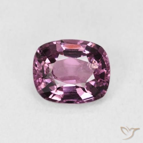 1.00ct Naturale Prugna Viola Spinello, Cuscino, VS