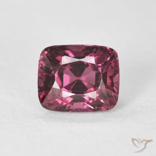 Spinello Rosso lampone naturale da 1.03 ct, Cuscino, VS