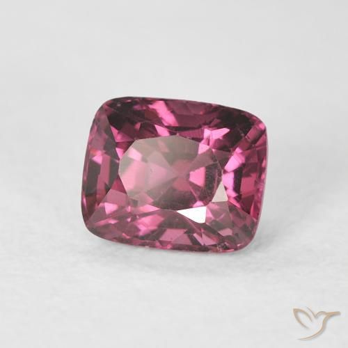 Spinello Rosso lampone naturale da 1.03 ct, Cuscino, VS