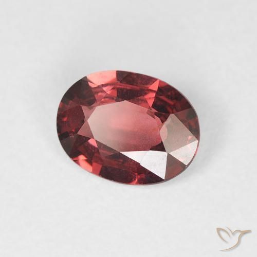 Spinello Magenta intenso naturale da 0.86 ct, Ovale, VS