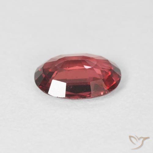 Spinello Magenta intenso naturale da 0.86 ct, Ovale, VS