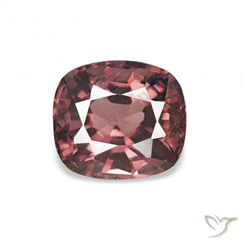 1.00ct Rosso scuro Spinello, Cuscino, VVS-VS
