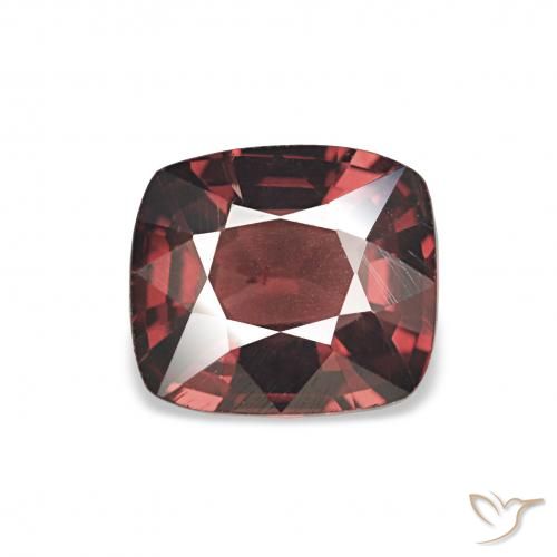 Spinello Rosso scuro naturale da 1.09 ct, Cuscino, VS