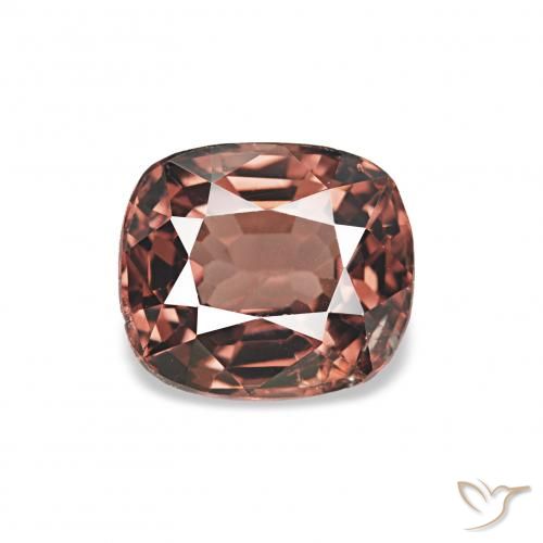 0.96ct Rosso scuro Spinello, Cuscino, VS
