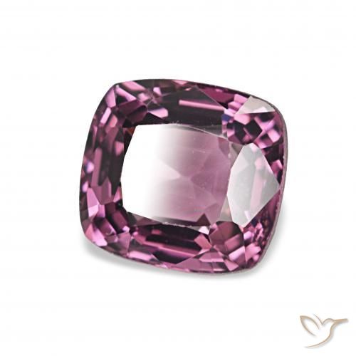 Spinello Viola rossastro naturale da 1.58 ct, Cuscino, VVS-VS