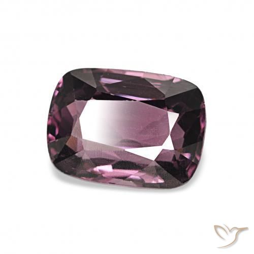 Spinello Viola rossastro naturale da 1.44 ct, Cuscino, VVS-VS