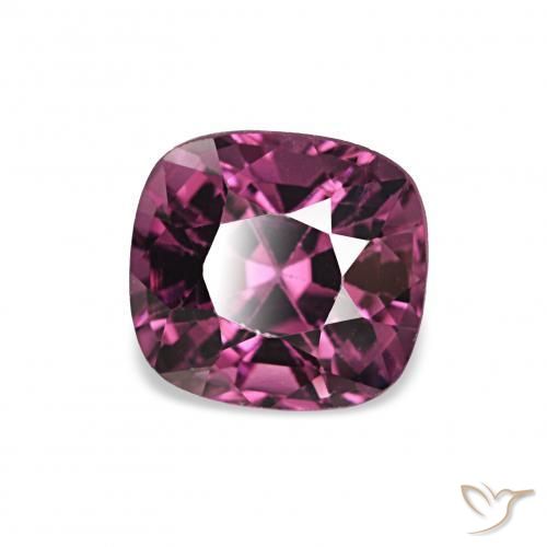 Spinello Viola rossastro naturale da 1.12 ct, Cuscino, VVS-VS