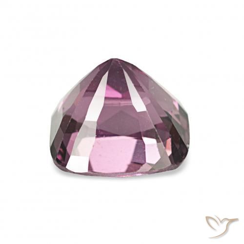 Spinello Rosso porpora intenso naturale da 1.38 ct, Cuscino, VVS