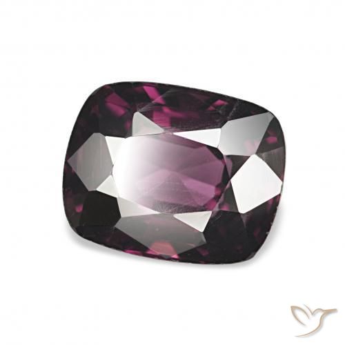 Spinello Viola scuro naturale da 1.69 ct, Cuscino, VVS