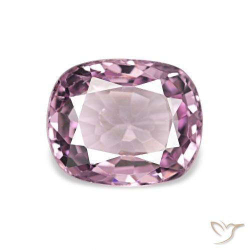 0.99ct Viola rossastro Spinello, Cuscino, VS