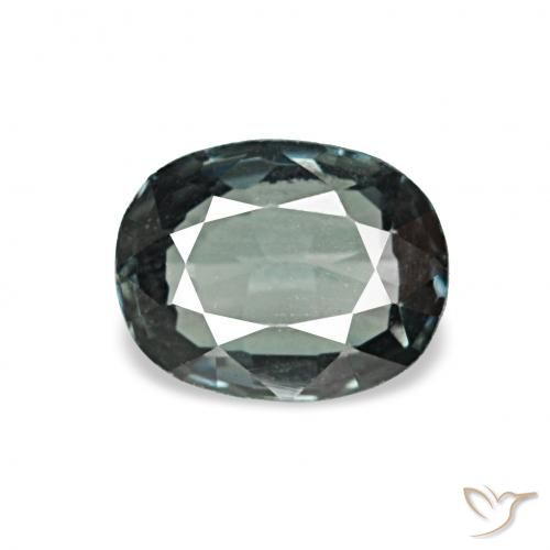 0.58ct Blue-Green Silver Spinello, Cuscino, VVS-VS