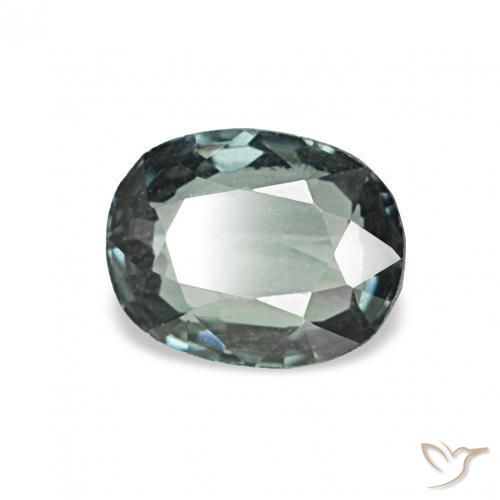 Spinello Blue-Green Silver naturale da 0.58 ct, Cuscino, VVS-VS