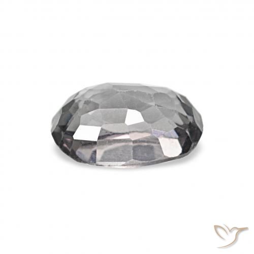 Spinello Purplish Grey naturale da 0.62 ct, Ovale, VVS-VS