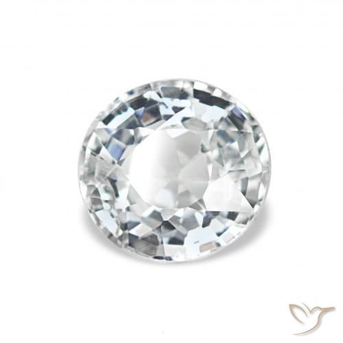 Spinello Bianco bluastro naturale da 0.73 ct, Rotondo, VS