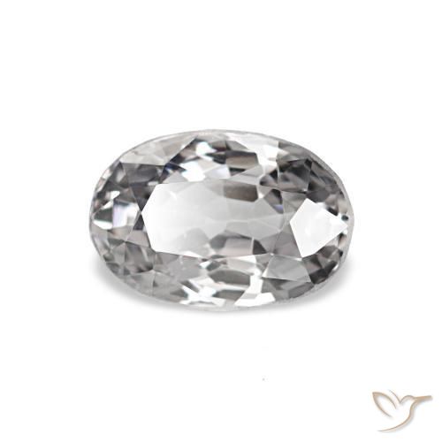 Spinello Grigio chiaro naturale da 0.77 ct, Ovale, VS