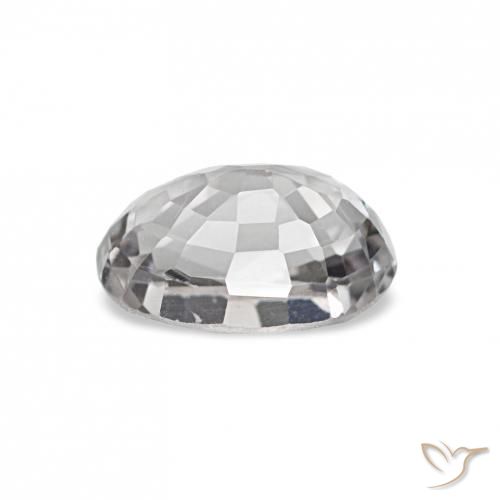 Spinello Grigio chiaro naturale da 0.77 ct, Ovale, VS
