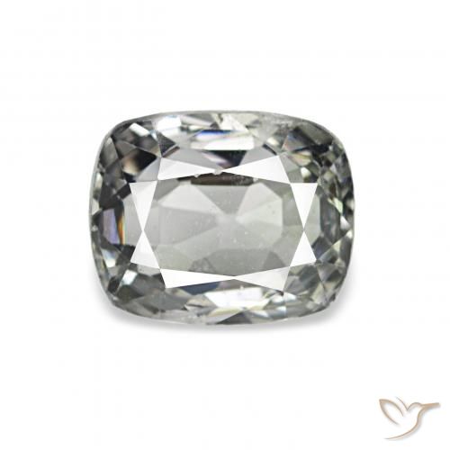 0.88ct Grigio medio Spinello, Cuscino, VVS-VS