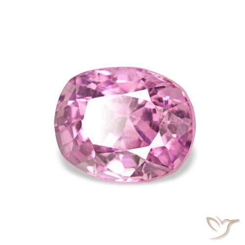 Spinello Rosa porpora reale naturale da 0.87 ct, Cuscino, VS