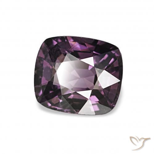 Spinello Viola scuro naturale da 1.13 ct, Cuscino, VVS-VS