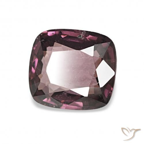 Spinello Viola scuro naturale da 1.24 ct, Cuscino, VS