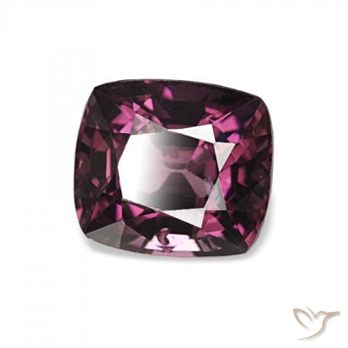Spinello Medium Dark-Purple naturale da 1.76 ct, Cuscino, VVS-VS