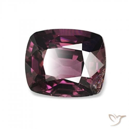Spinello Rosso porpora intenso naturale da 1.90 ct, Cuscino, VS