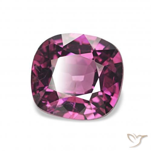 Spinello Rosso lampone naturale da 1.34 ct, Cuscino, VVS-VS