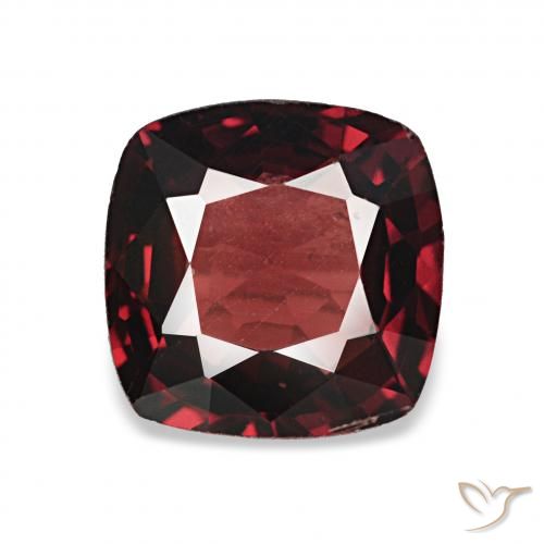 0.98ct Rosso scuro Spinello, Cuscino, VVS
