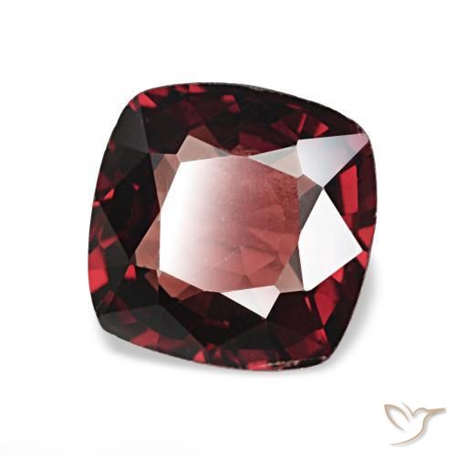 Spinello Rosso scuro naturale da 0.98 ct, Cuscino, VVS