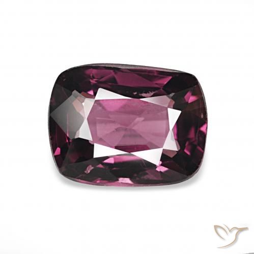 Spinello Rosso lampone naturale da 1.06 ct, Cuscino, VVS