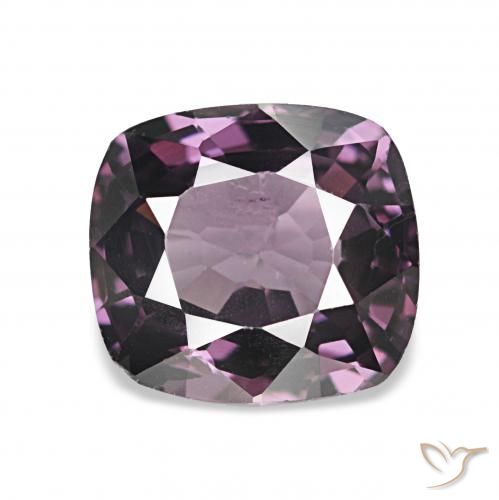 Spinello Viola scuro naturale da 1.63 ct, Cuscino, VS