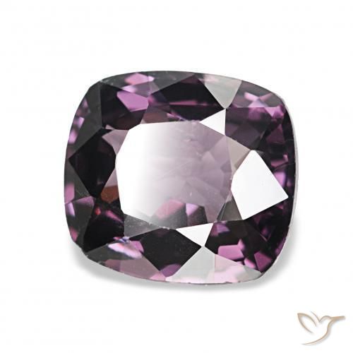 Spinello Viola scuro naturale da 1.63 ct, Cuscino, VS